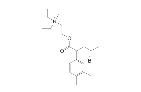 DIETHYL(2-HYDROXYETHYL)METHYLAMMONIUM BROMIDE, 3-METHYL-2-(3,4-XYLYL)VALERATE (ESTER)