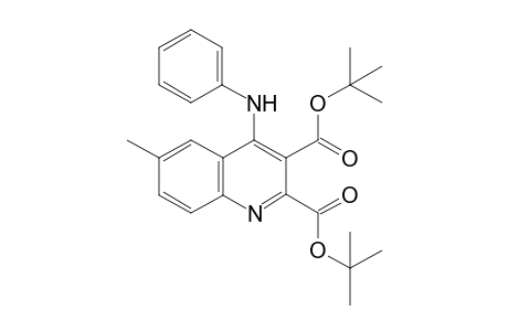 Di-tert-butyl 6-methyl-4-(phenylamino)quinoline-2,3-dicarboxylate