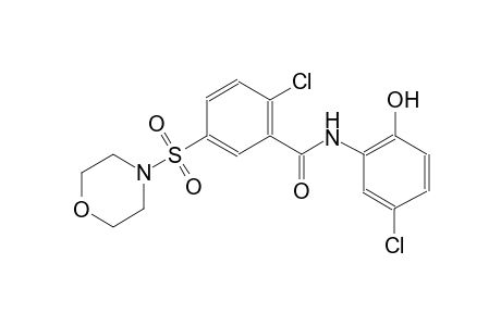 benzamide, 2-chloro-N-(5-chloro-2-hydroxyphenyl)-5-(4-morpholinylsulfonyl)-