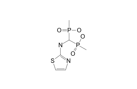 (THIAZOL-2-YL)-AMINOMETHYLENE-1,1-BIS-(METHYLPHOSPHINIC-ACID)