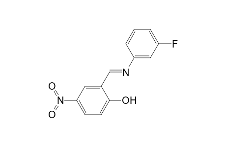 2-((E)-[(3-Fluorophenyl)imino]methyl)-4-nitrophenol