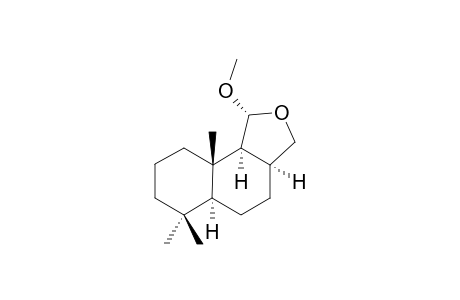 (1R,3aS,5aS,9aS,9bS)-1-methoxy-6,6,9a-trimethyl-1,3,3a,4,5,5a,7,8,9,9b-decahydronaphtho[1,2-c]furan