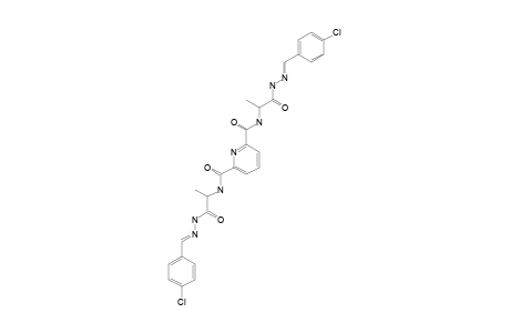 N(2),N(6)-BIS-[1-[2-(4-CHLOROBENZYLIDENE)-HYDRAZINYL]-1-OXOPROPAN-2-YL]-PYRIDINE-2,6-DICARBOXAMIDE