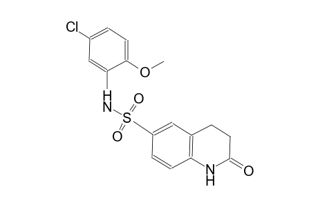 N-(5-chloro-2-methoxyphenyl)-2-oxo-1,2,3,4-tetrahydro-6-quinolinesulfonamide