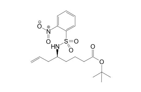 (-)-(S)-tert-butyl 5-(2-nitrophenylsulfonamido)oct-7-enoate