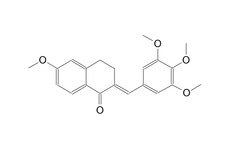 (2E)-6-methoxy-2-(3,4,5-trimethoxybenzylidene)-3,4-dihydro-1(2H)-naphthalenone