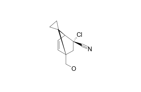 3-CHLORO-1-HYDROXYMETHYLSPIRO-(BICYCLO-[2.2.1]-HEPT-5-ENE-7,1'-CYCLOPROPANE)-3-CARBONITRILE