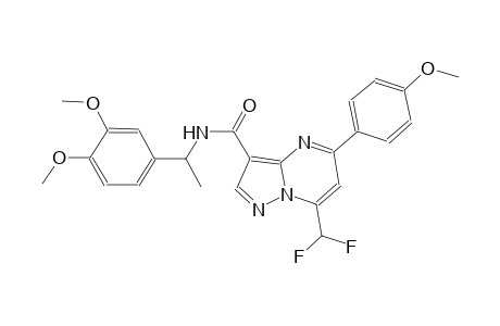 7-(difluoromethyl)-N-[1-(3,4-dimethoxyphenyl)ethyl]-5-(4-methoxyphenyl)pyrazolo[1,5-a]pyrimidine-3-carboxamide