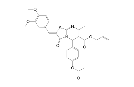 allyl (2Z)-5-[4-(acetyloxy)phenyl]-2-(3,4-dimethoxybenzylidene)-7-methyl-3-oxo-2,3-dihydro-5H-[1,3]thiazolo[3,2-a]pyrimidine-6-carboxylate