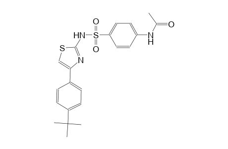 N-[4-({[4-(4-tert-butylphenyl)-1,3-thiazol-2-yl]amino}sulfonyl)phenyl]acetamide
