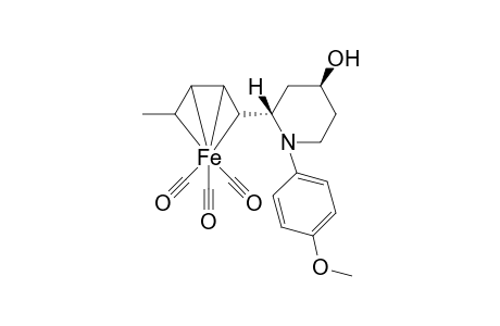 (2S,4S,1'R,4'S)-Tricarbonyl[1'-4'-.eta.-(1'E,3'E)-1-p-methoxyphenyl-2-(1',3'-pentadienyl)piperidin-4-l]iron