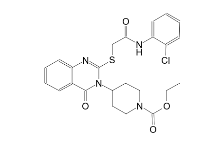 1-piperidinecarboxylic acid, 4-(2-[[2-[(2-chlorophenyl)amino]-2-oxoethyl]thio]-4-oxo-3(4H)-quinazolinyl)-, ethyl ester