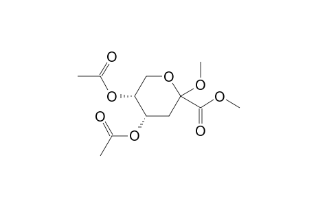 Methyl 2-O-methyl-3-deoxy-4,5-di-O-acetyl-D-erythro-hex-2-ulopyranosonate