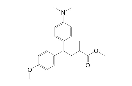 methyl 4-[4-(dimethylamino)phenyl]-4-(4-methoxyphenyl)-2-methyl-butanoate