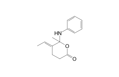 6-Anilino-5-[(E)-ethylidene]-6-methyltetrahydro-2H-pyranone