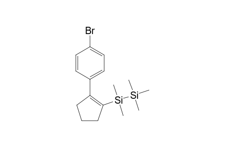 1-(p-Bromophenyl)-2-(pentamethyldisilanyl)-)cyclopentene