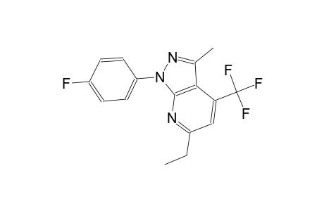 1H-pyrazolo[3,4-b]pyridine, 6-ethyl-1-(4-fluorophenyl)-3-methyl-4-(trifluoromethyl)-