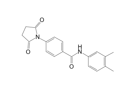 Benzamide, 4-(2,5-dioxo-1-pyrrolidinyl)-N-(3,4-dimethylphenyl)-