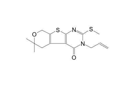 3-allyl-6,6-dimethyl-2-(methylsulfanyl)-3,5,6,8-tetrahydro-4H-pyrano[4',3':4,5]thieno[2,3-d]pyrimidin-4-one