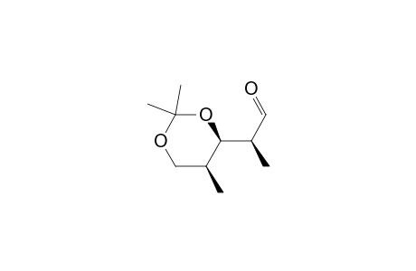 (2S)-2-[(4R,5S)-2,2,5-trimethyl-1,3-dioxan-4-yl]propanal