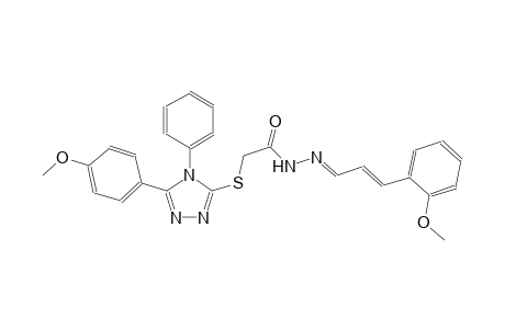 acetic acid, [[5-(4-methoxyphenyl)-4-phenyl-4H-1,2,4-triazol-3-yl]thio]-, 2-[(E,2E)-3-(2-methoxyphenyl)-2-propenylidene]hydrazide