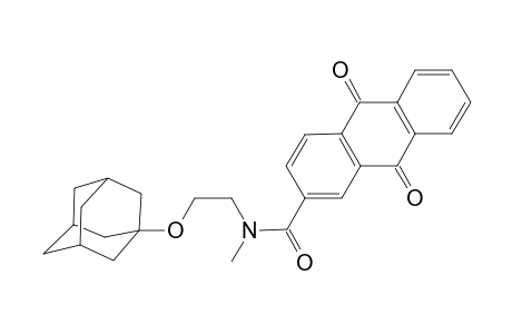 2-Anthracenecarboxamide, 9,10-dihydro-N-methyl-9,10-dioxo-N-[2-(tricyclo[3.3.1.1(3,7)]dec-1-yloxy)ethyl]-