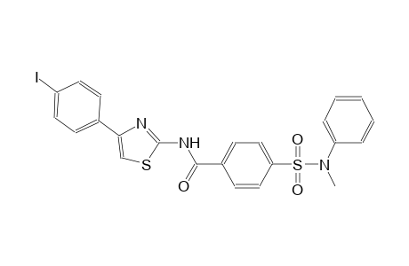 benzamide, N-[4-(4-iodophenyl)-2-thiazolyl]-4-[(methylphenylamino)sulfonyl]-