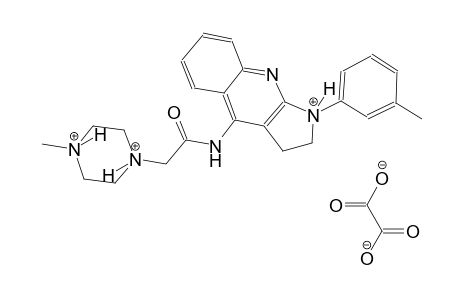 1-methyl-4-(2-oxo-2-((1-(m-tolyl)-2,3-dihydro-1H-pyrrolo[2,3-b]quinolin-1-ium-4-yl)amino)ethyl)piperazine-1,4-diium oxalate