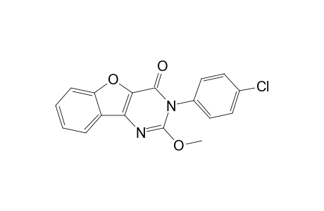 2-Methoxy-3-(4'-chlorophenyl)benzofuro[3,2-d]pyrimidin-4(3H)-one