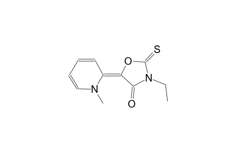(5E)-3-ethyl-5-(1-methyl-2(1H)-pyridinylidene)-2-thioxo-1,3-oxazolidin-4-one