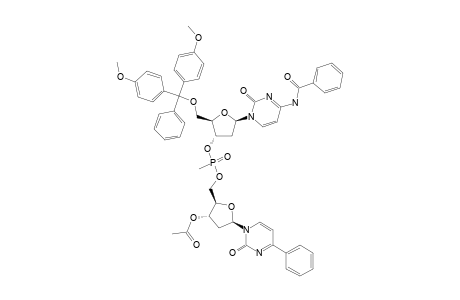 (R(P))-N(4)-BENZOYL-5'-O-DIMETHOXYTRITYL-2'-DEOXYCYTIDINE-(3',5')-N(4)-BENZOYL-3'-O-ACETYL-2'-DEOXYCYTIDINE-3'-METHANEPHOSPHONATE