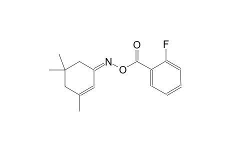 (1Z)-3,5,5-trimethyl-2-cyclohexen-1-one O-(2-fluorobenzoyl)oxime