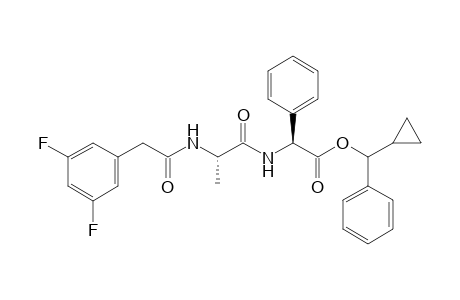 Cyclopropyl(phenyl)methyl N-[(3'',5''-difluorophenyl)acetyl]-L-alanylamino-(phenyl)acetate