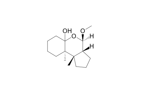 (3aR,4R,9aR,9bS)-4-methoxy-9a,9b-dimethyl-2,3,3a,4,6,7,8,9-octahydro-1H-cyclopenta[c]chromen-5a-ol