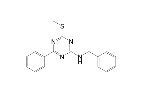 2-Benzylamino-4-methylthio-6-phenyl-1,3,5-triazine