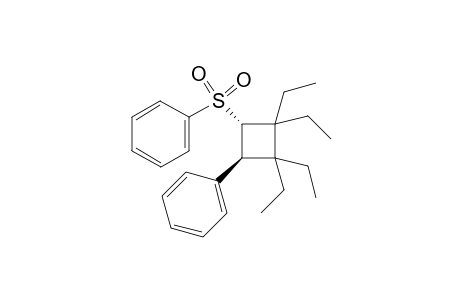 trans-((2,2,3,3-Tetraethyl-4-phenylcyclobutyl)sulfonyl)benzene