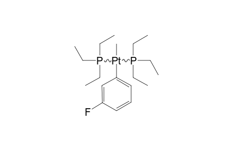 TRANS-METHYL-3-FLUOROPHENYL-BIS-(TRIETHYLPHOSPHINE)-PLATINUM-(II)