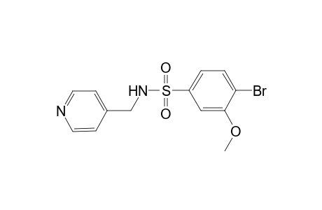 4-Bromo-3-methoxy-N-(pyridin-4-ylmethyl)benzene-1-sulfonamide