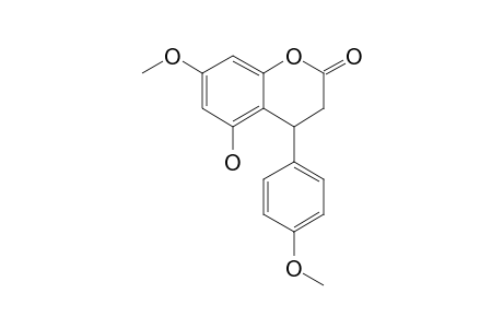 3,4-DIHYDRO-5-HYDROXY-7-METHOXY-4-(4'-METHOXYPHENYL)-COUMARIN