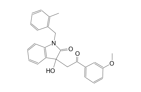 3-hydroxy-3-[2-(3-methoxyphenyl)-2-oxoethyl]-1-(2-methylbenzyl)-1,3-dihydro-2H-indol-2-one