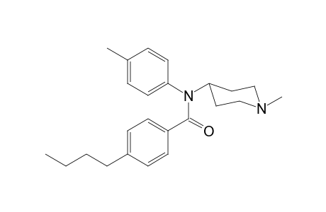 4-Butyl-N-(4-methylphenyl)-N-(1-methylpiperidin-4-yl)benzamide
