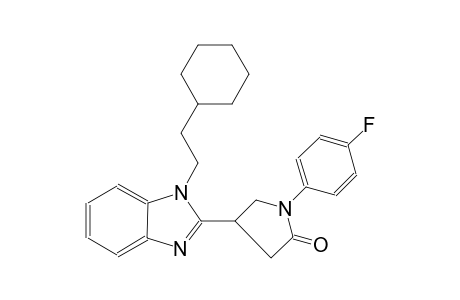 2-pyrrolidinone, 4-[1-(2-cyclohexylethyl)-1H-benzimidazol-2-yl]-1-(4-fluorophenyl)-