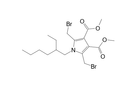 Dimethyl (+-)-1-(2-ethylhexyl)-2,5-bis(bromomethyl)-pyrrole-3,4-dicarboxylate