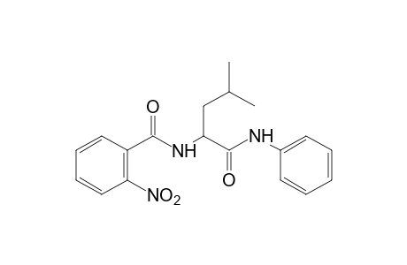 4-methyl-2-(o-nitrobenzamido)pentananilide