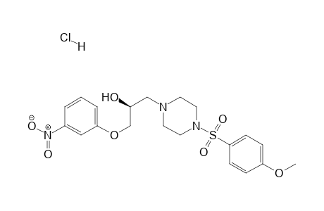 (S)-1-[4-(4-Methoxyphenylsulfonyl)piperazin-1-yl]-3-(3-nitrophenoxy)propan-2-ol hydrochloride