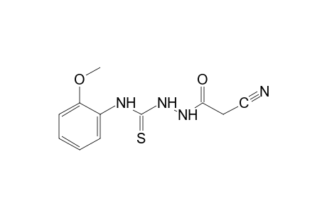 1-(cyanoacetyl)-4-(o-methoxyphenyl)-3-thiosemicarbazide