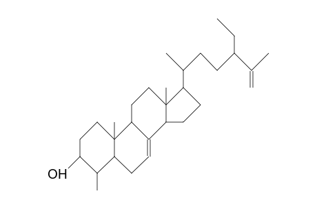 (24S)-24-Ethal-4a-methyl-5a-cholesta-7,25-dien-3 B-ol;24b-ethyl-25-dehydro-lophenol