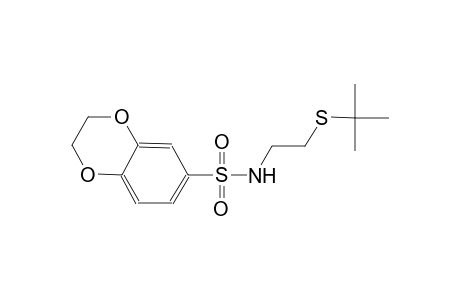 N-[2-(tert-butylsulfanyl)ethyl]-2,3-dihydro-1,4-benzodioxin-6-sulfonamide