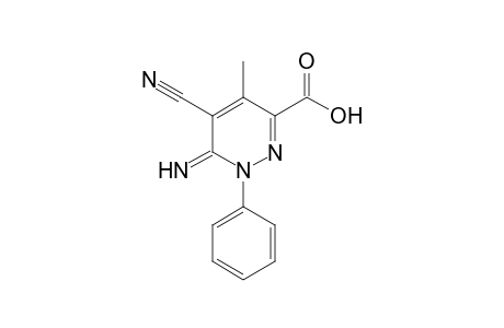 5-Cyano-6-imino-4-methyl-1-phenyl-1,6-dihydro-pyridazine-3-carboxylic acid