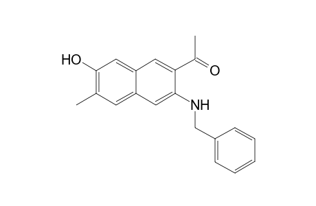 1-[3-(N-Benzylamino)-7-hydroxy-6-methylnaphthalin-2-yl]-ethanone